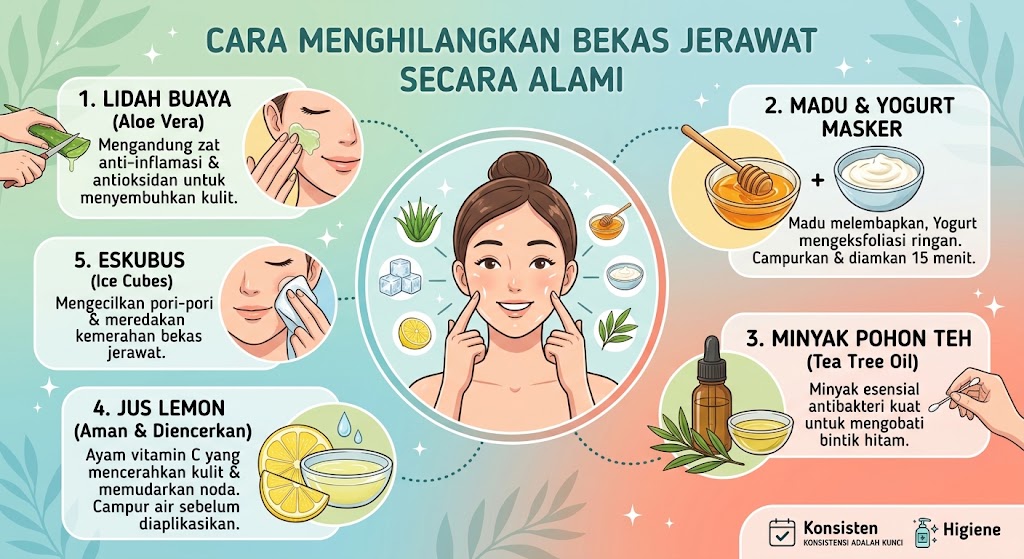 Cara Menghilangkan Bekas Jerawat Secara Alami