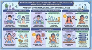 Kesalahan menggunakan skincare yang Sering Dilakukan Pemula dan Cara Menghindarinya
