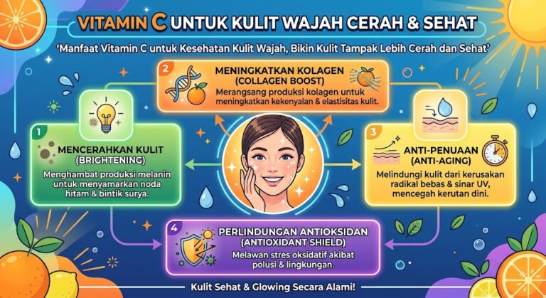 Manfaat Vitamin C untuk Kesehatan Kulit Wajah, Bikin Kulit Tampak Lebih Cerah dan Sehat