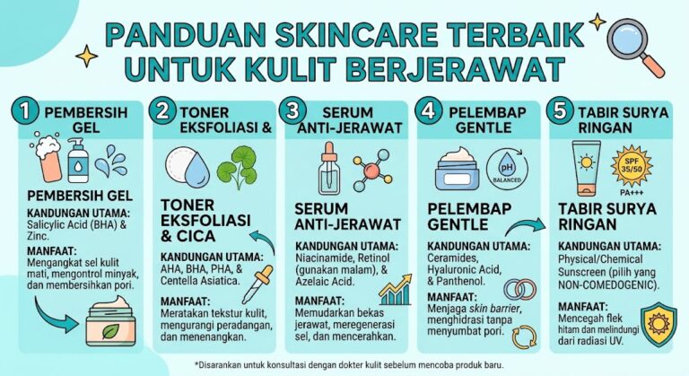 Skincare Terbaik untuk Kulit Berjerawat