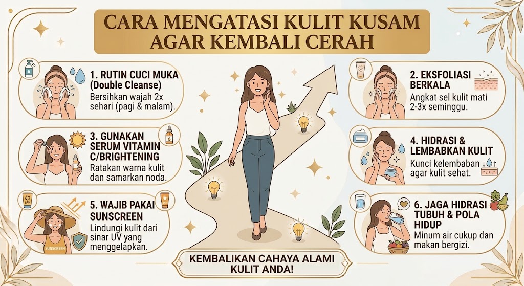 Cara Mengatasi Kulit Kusam Agar Kembali Cerah