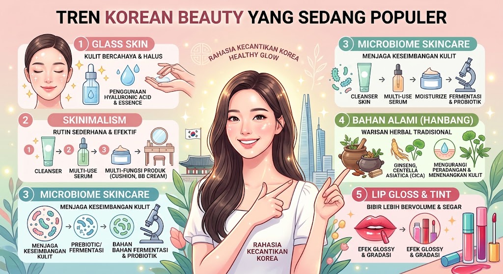 Tren Korean Beauty yang Sedang Populer: Rahasia Kulit Sehat, Glowing, dan Alami